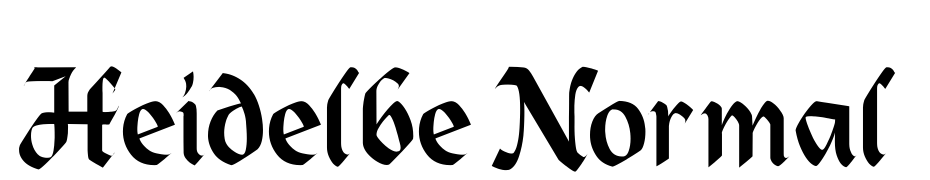 Heidelbe Normal Font Download Free